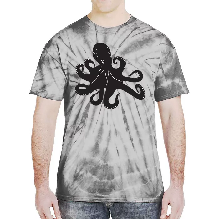 Silhouette Octopus Octopus Tie-Dye T-Shirt