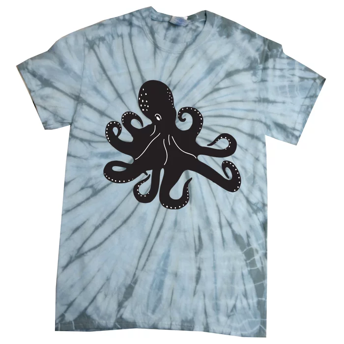 Silhouette Octopus Octopus Tie-Dye T-Shirt