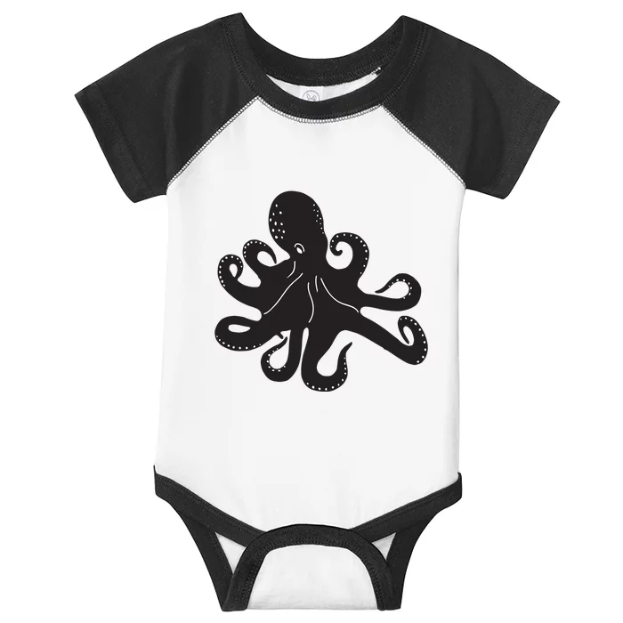 Silhouette Octopus Octopus Infant Baby Jersey Bodysuit