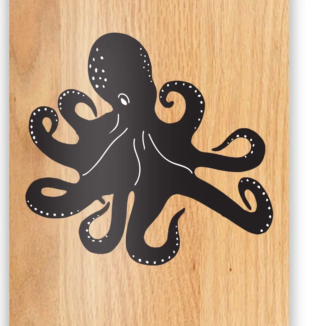 Silhouette Octopus Octopus Poster