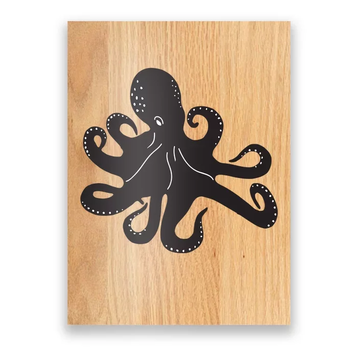 Silhouette Octopus Octopus Poster