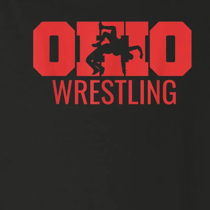 State Of Ohio Wrestling Freestyle Wrestler Gear Sports Toddler Long Sleeve Shirt