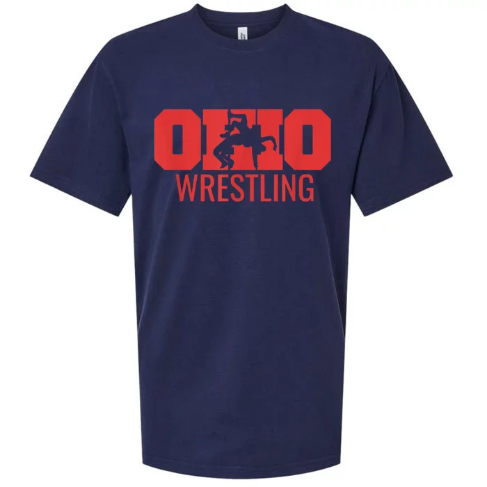 State Of Ohio Wrestling Freestyle Wrestler Gear Sports Sueded Cloud Jersey T-Shirt