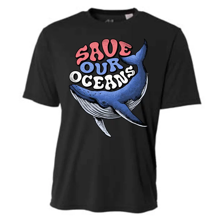 Save Our Oceans Conservation Save The Ocean Blue Whale Gift Cooling Performance Crew T-Shirt