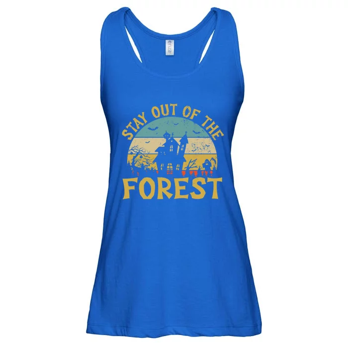 Stay Out Of The Forest Horror Movie Gift Ladies Essential Flowy Tank