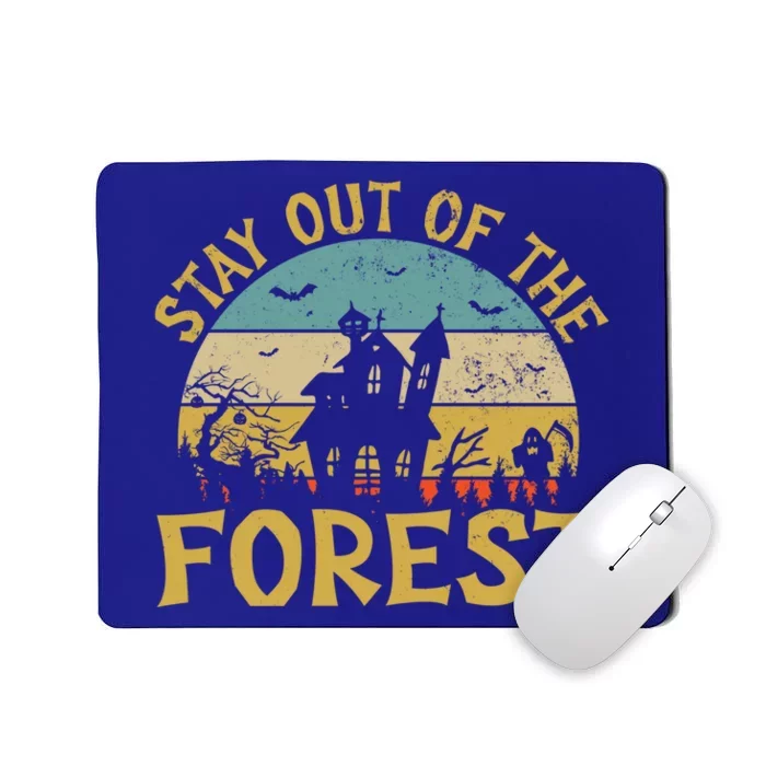 Stay Out Of The Forest Horror Movie Gift Mousepad