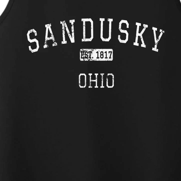 Sandusky Ohio Oh Vintage Performance Tank