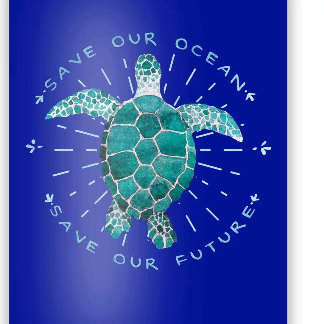 Save Our Oceans Save Our Future Climate Change Gift Poster