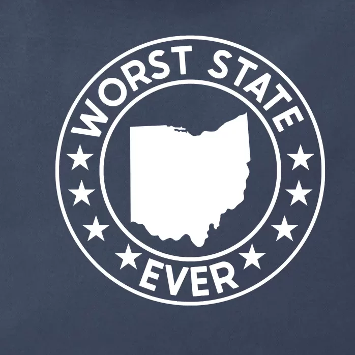 State Of Ohio Home State Lover Worst State Ever Zip Tote Bag