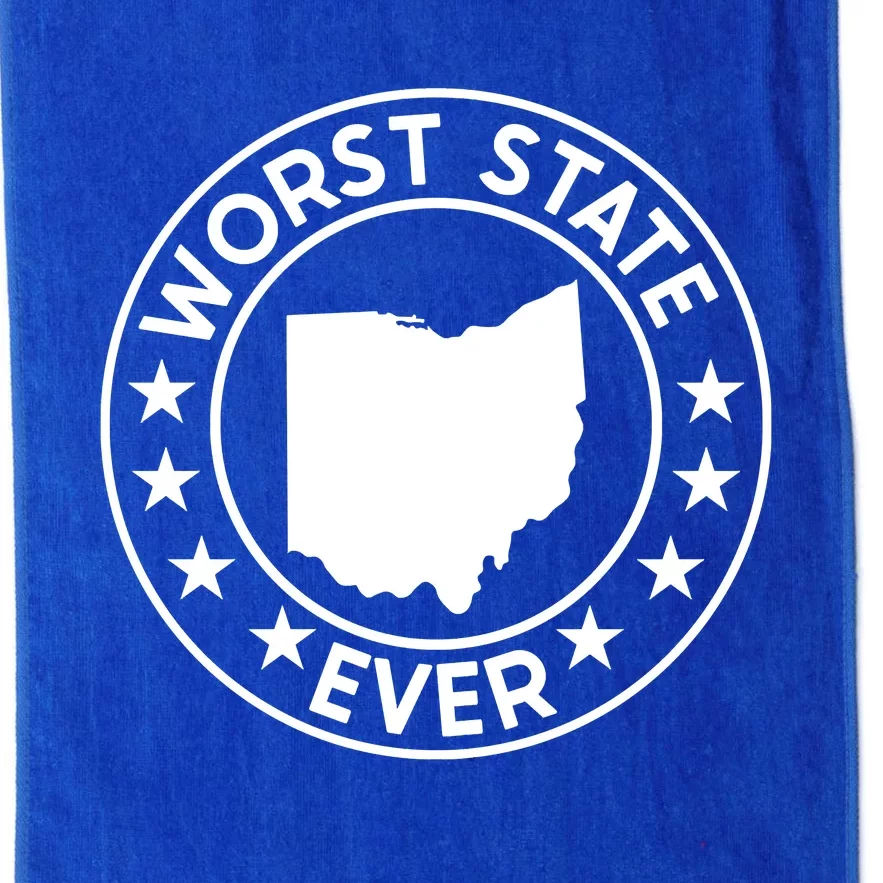 State Of Ohio Home State Lover Worst State Ever Platinum Collection Golf Towel