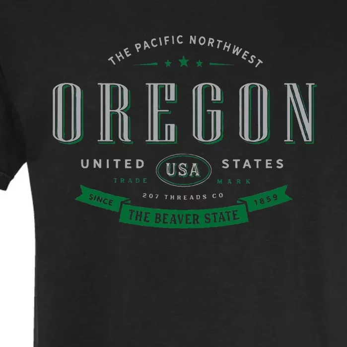 State Of Oregon Garment-Dyed Heavyweight T-Shirt