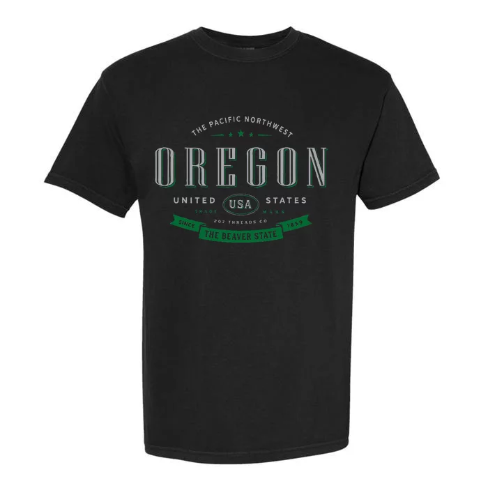 State Of Oregon Garment-Dyed Heavyweight T-Shirt