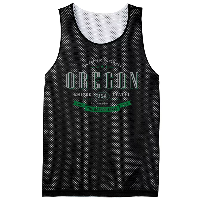 State Of Oregon Mesh Reversible Basketball Jersey Tank