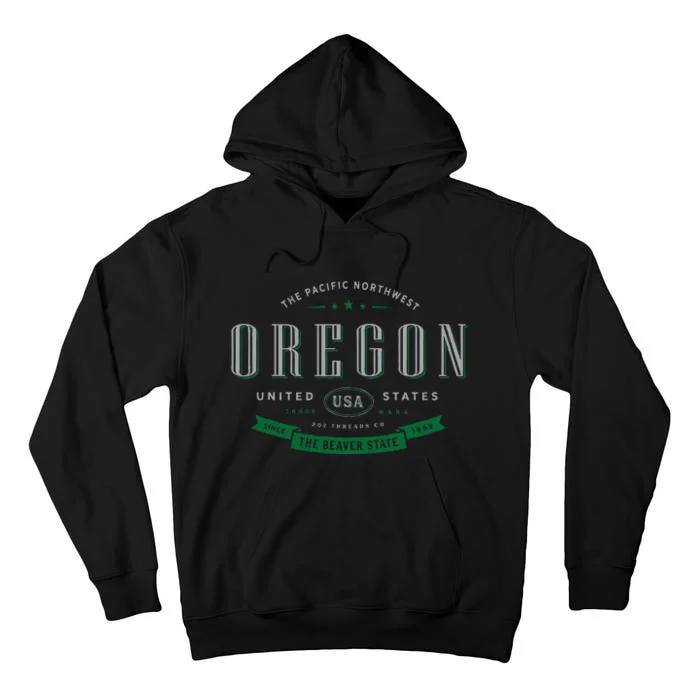 State Of Oregon Tall Hoodie