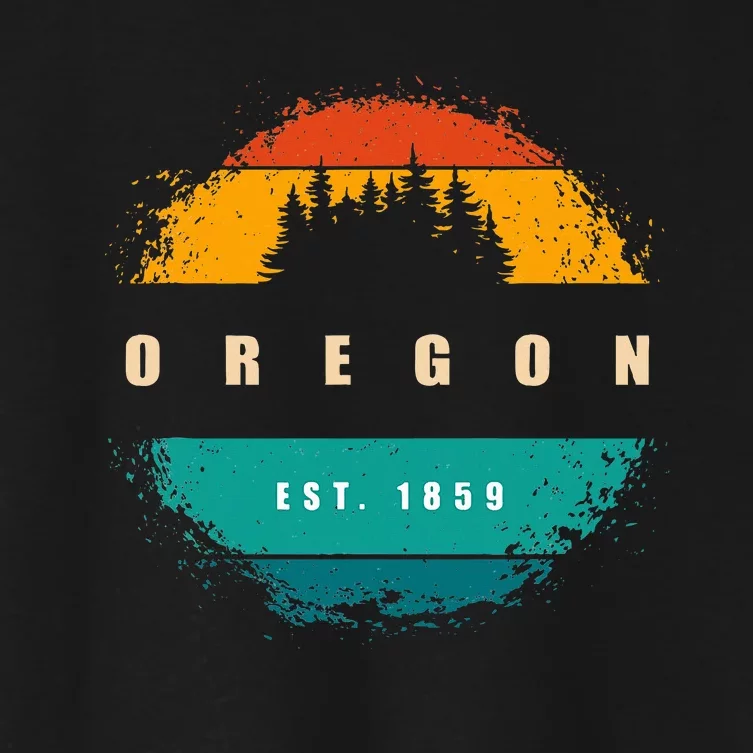 State Of Oregon Women's Crop Top Tee