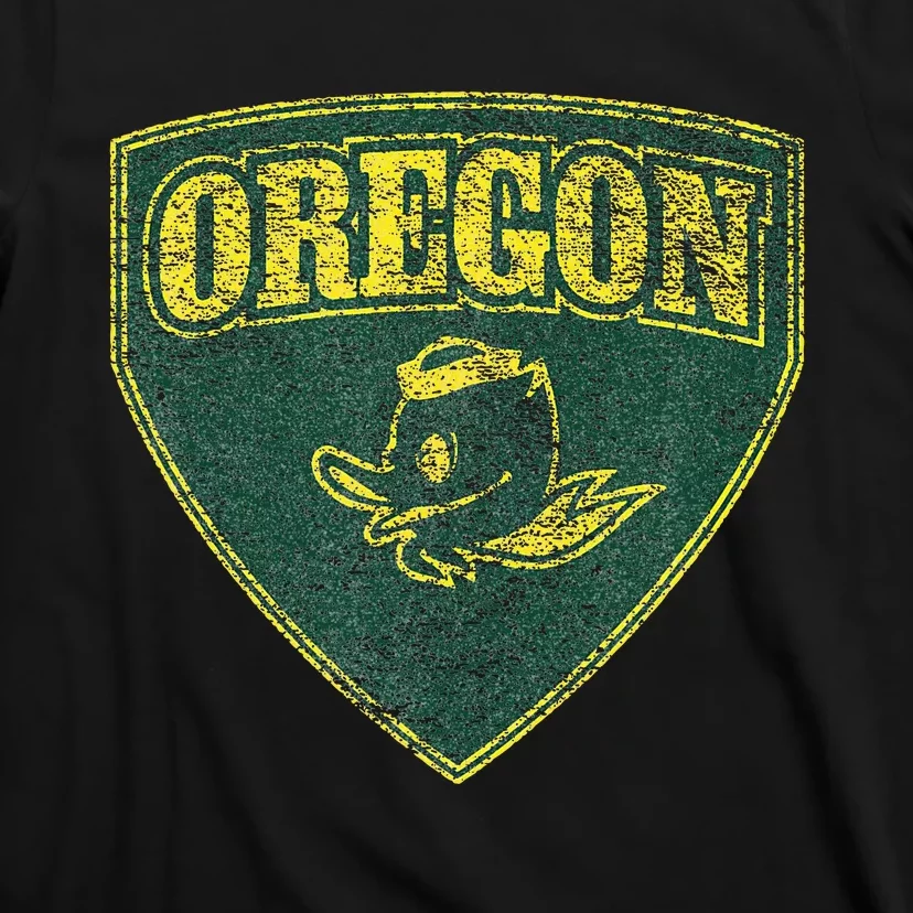 State Of Oregon Heroic Emblem Green T-Shirt