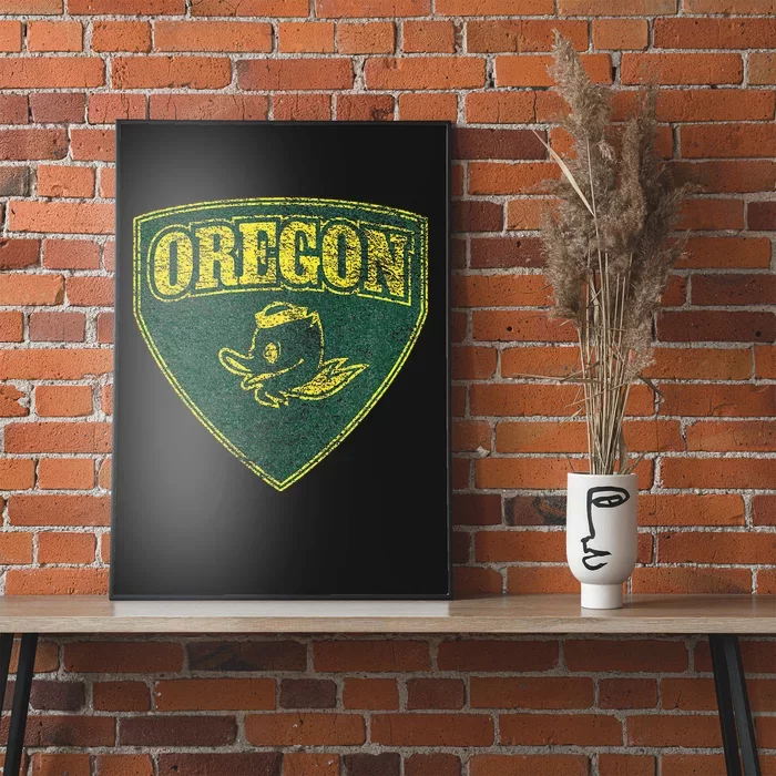 State Of Oregon Heroic Emblem Green Poster