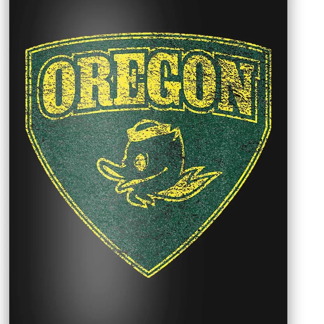 State Of Oregon Heroic Emblem Green Poster