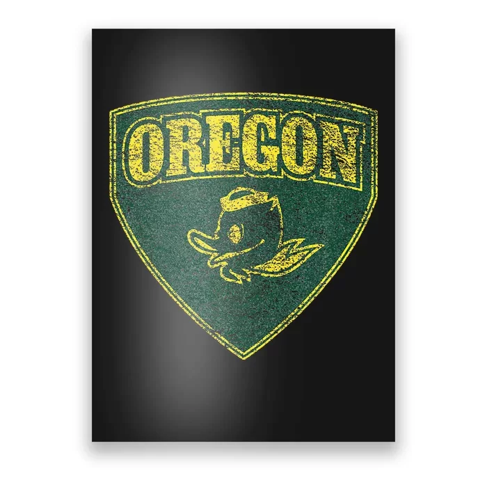 State Of Oregon Heroic Emblem Green Poster