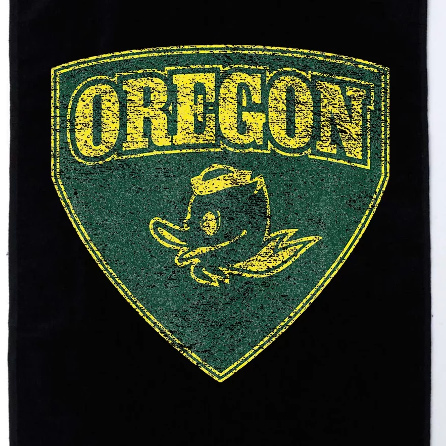 State Of Oregon Heroic Emblem Green Platinum Collection Golf Towel