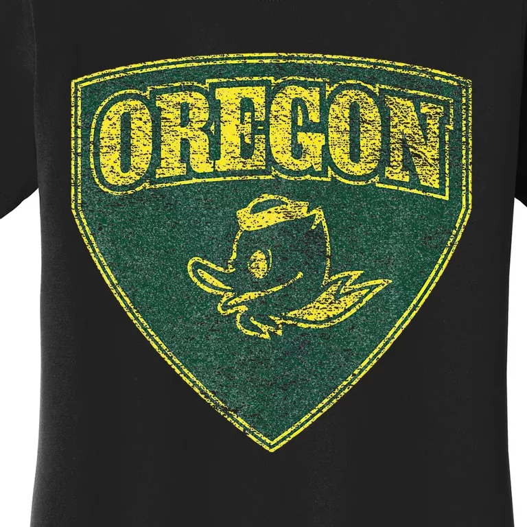 State Of Oregon Heroic Emblem Green Women's T-Shirt