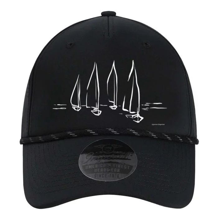 Sailboats On Open Water Nautical Theme Sailing Boating Gift Performance The Dyno Cap