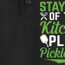 Stay Out Of The Kitchen Play Pickleball Dry Zone Grid Performance Polo