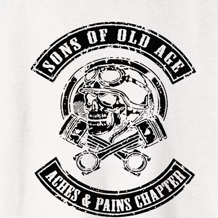 Sons Of Old Age Aches And Pains Chapter (on back) Women's Crop Top Tee