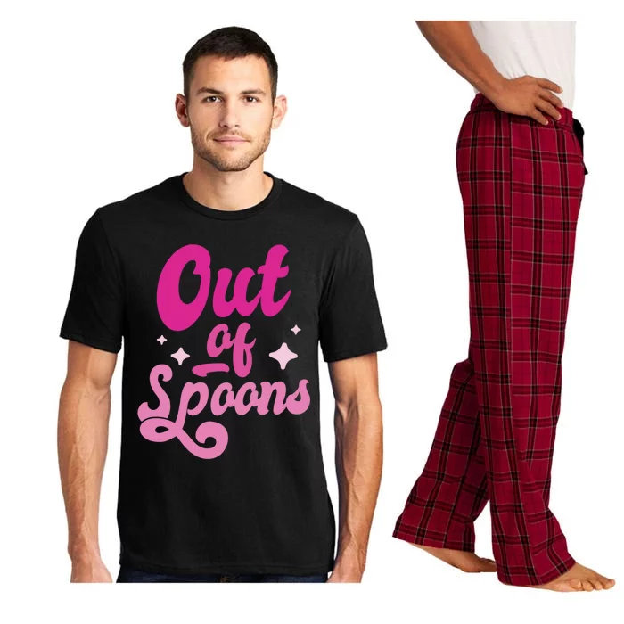 Spoonie Out Of Spoons Cute Gift Pajama Set