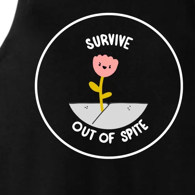 Survive Out Of Spite Ladies Tri-Blend Wicking Tank