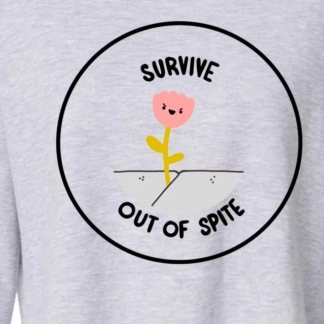 Survive Out Of Spite Cropped Pullover Crew