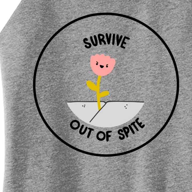 Survive Out Of Spite Women’s Perfect Tri Rocker Tank