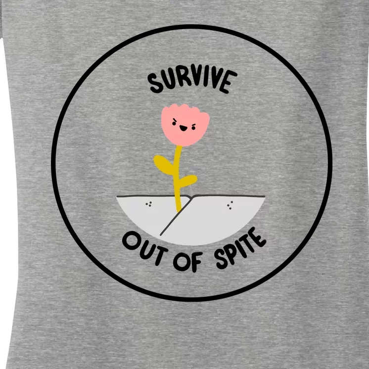 Survive Out Of Spite Women's V-Neck T-Shirt