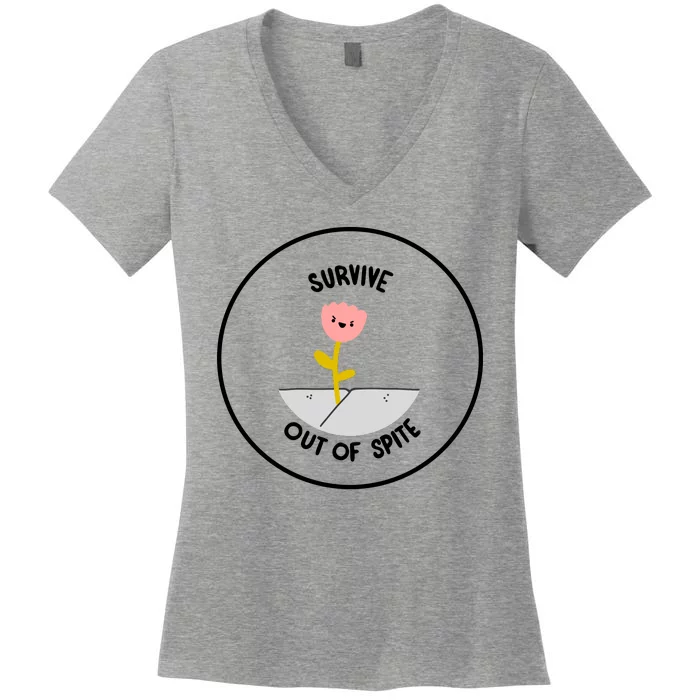 Survive Out Of Spite Women's V-Neck T-Shirt