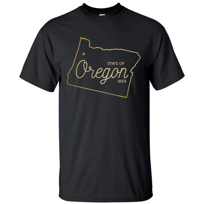 State Of Oregon Est 1859 Tall T-Shirt