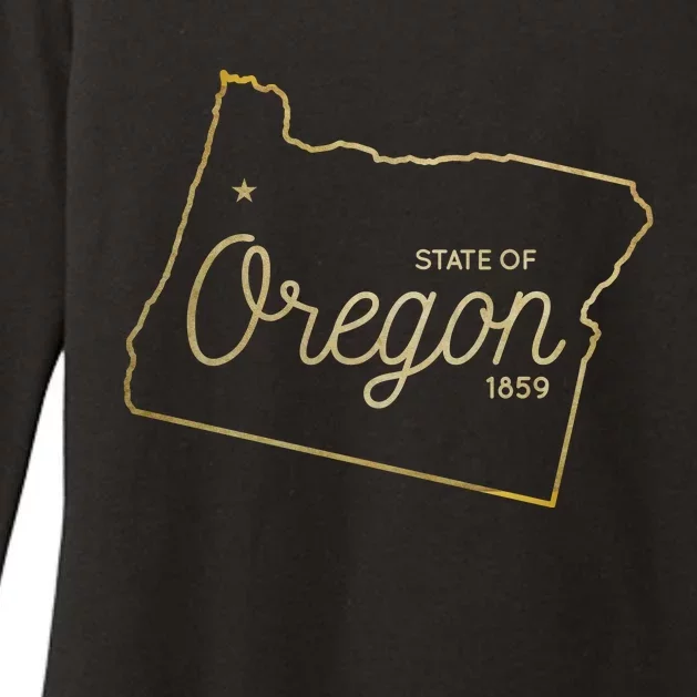 State Of Oregon Est 1859 Womens CVC Long Sleeve Shirt