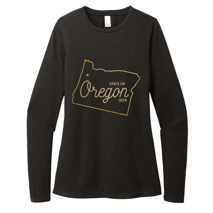 State Of Oregon Est 1859 Womens CVC Long Sleeve Shirt