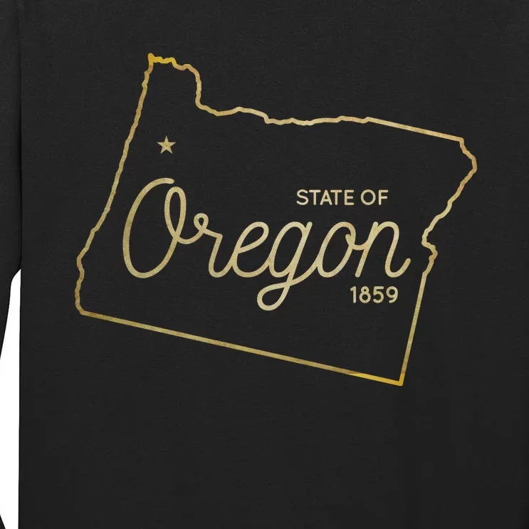 State Of Oregon Est 1859 Tall Long Sleeve T-Shirt