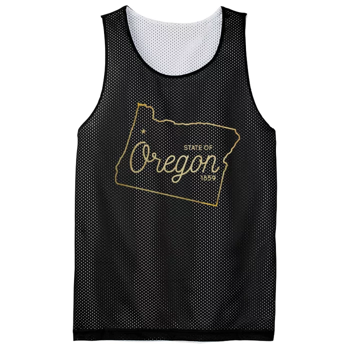 State Of Oregon Est 1859 Mesh Reversible Basketball Jersey Tank