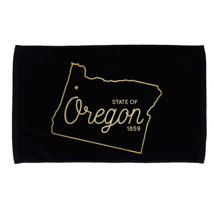 State Of Oregon Est 1859 Microfiber Hand Towel