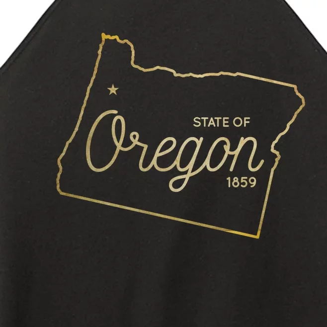 State Of Oregon Est 1859 Women’s Perfect Tri Rocker Tank