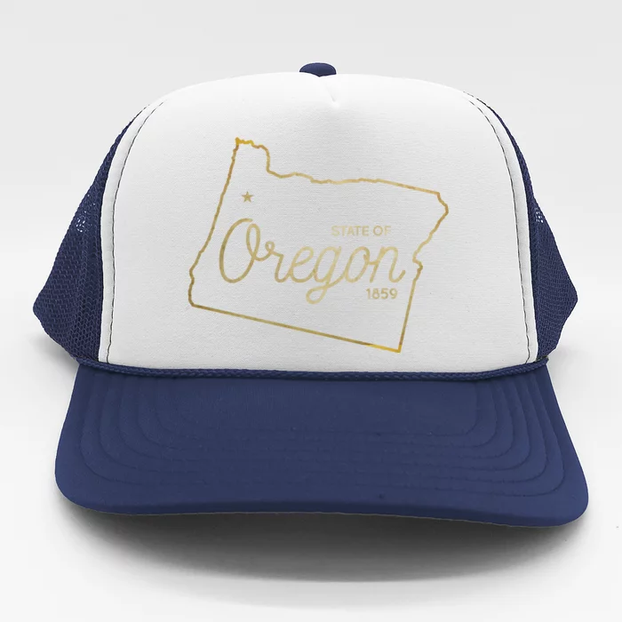 State Of Oregon Est 1859 Trucker Hat