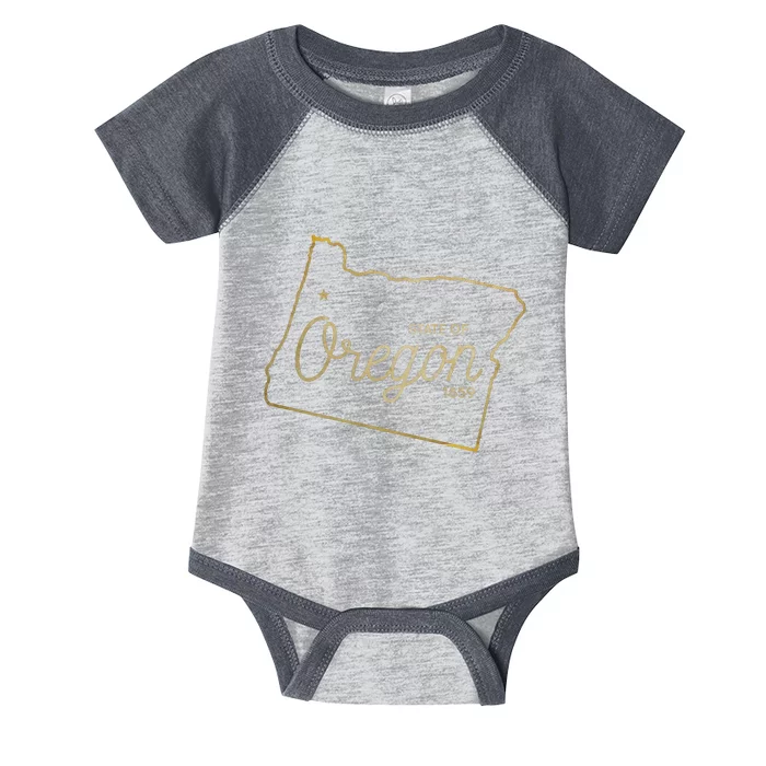 State Of Oregon Est 1859 Infant Baby Jersey Bodysuit