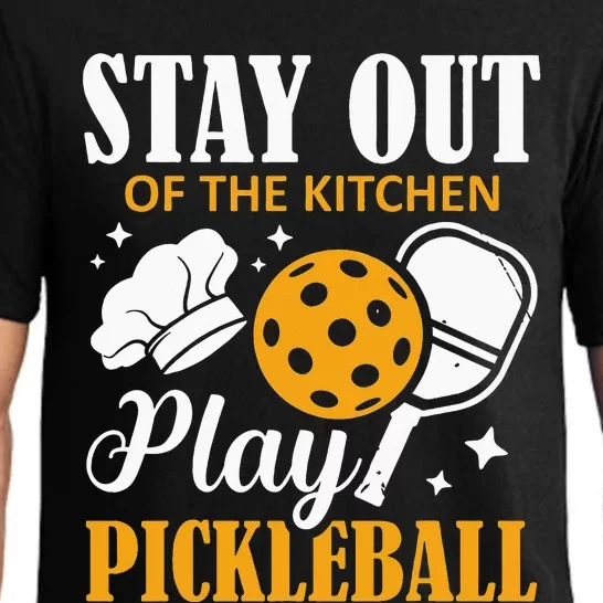 Stay Out Of The Kitchen Play Pickleball Sports Cook Pajama Set