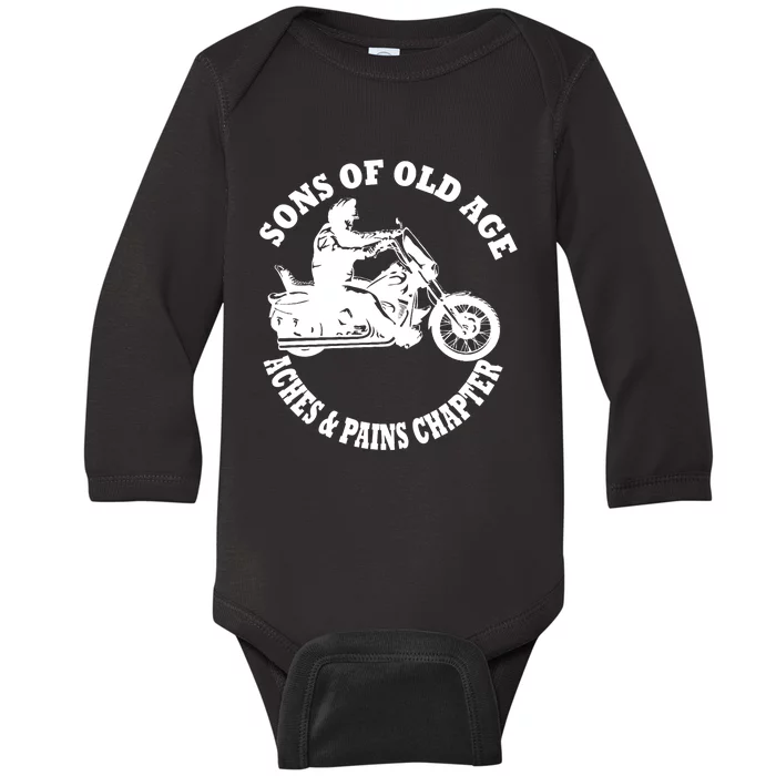 Sons Of Old Age Aches And Pains Chapter Design Baby Long Sleeve Bodysuit