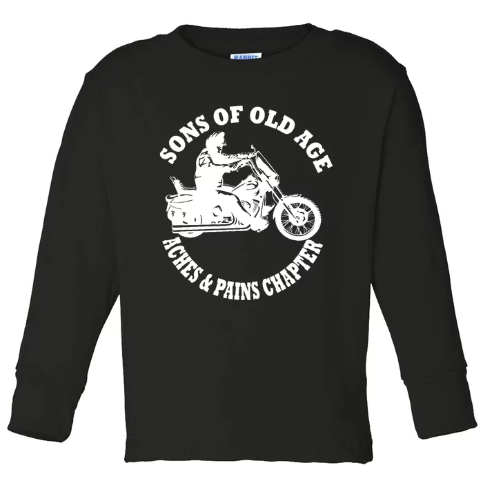 Sons Of Old Age Aches And Pains Chapter Design Toddler Long Sleeve Shirt