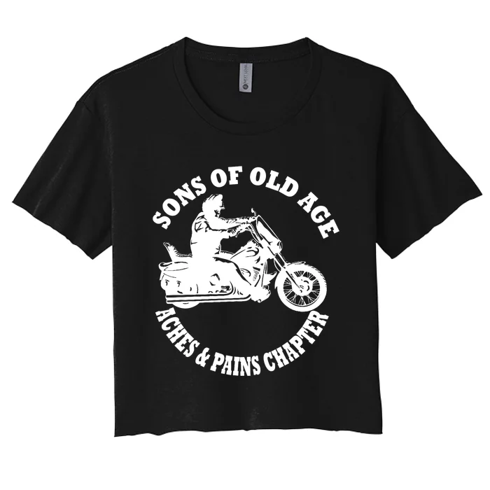 Sons Of Old Age Aches And Pains Chapter Design Women's Crop Top Tee