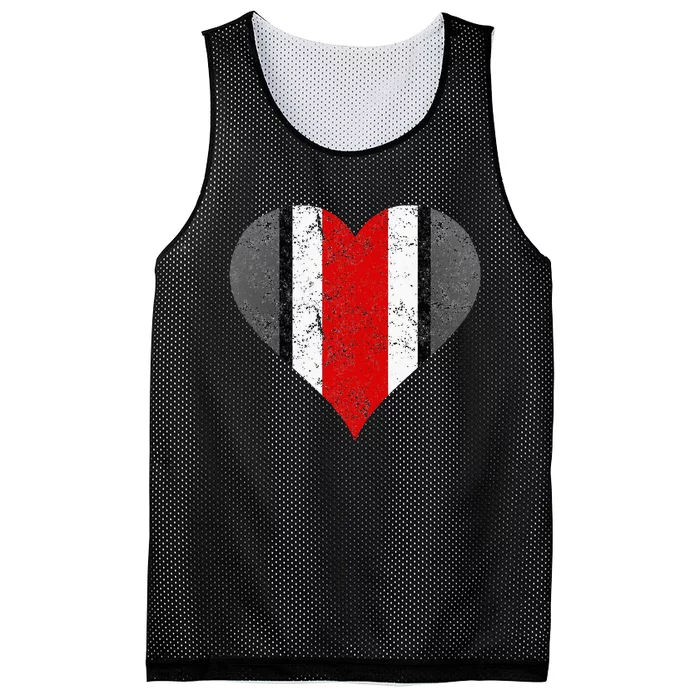 State of Ohio Pride Striped Distressed Graphic Design Mesh Reversible Basketball Jersey Tank