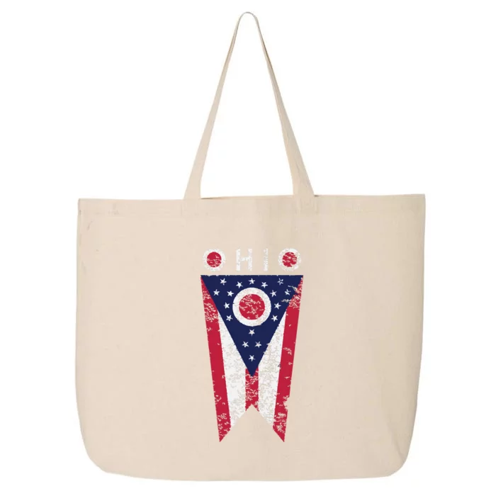 State Of Ohio Burgee Flag The Buckeye State 25L Jumbo Tote