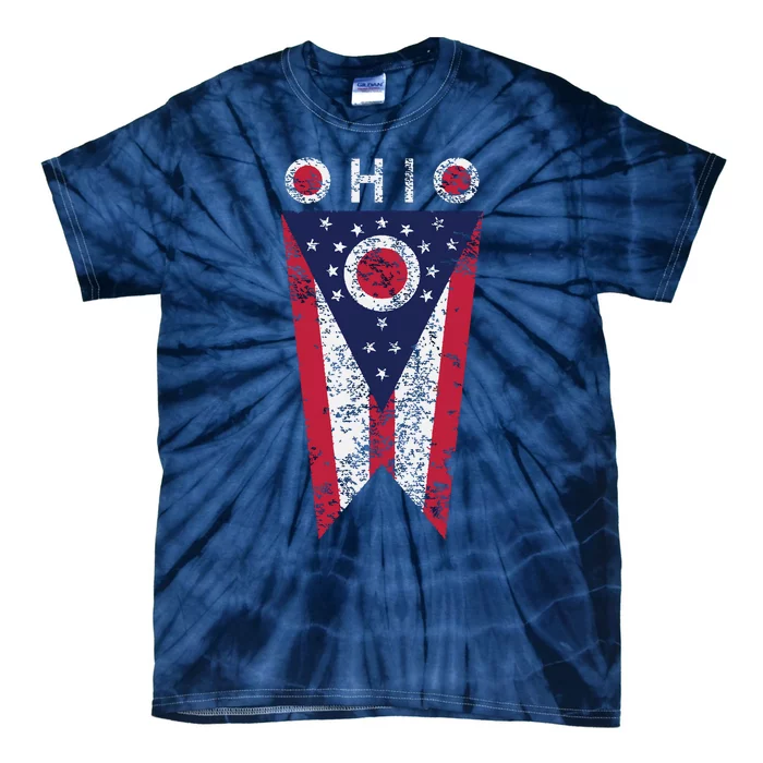 State Of Ohio Burgee Flag The Buckeye State Tie-Dye T-Shirt